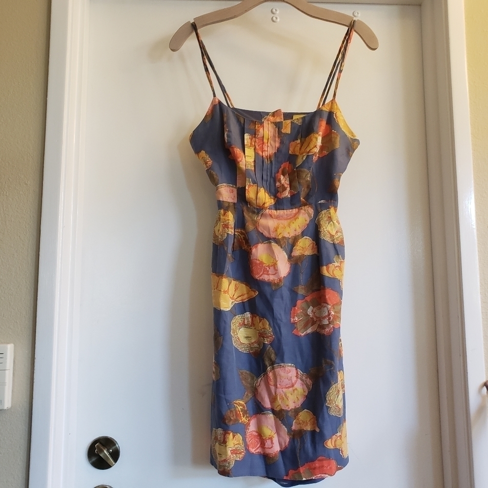 Maeve Anthropologie peony dress